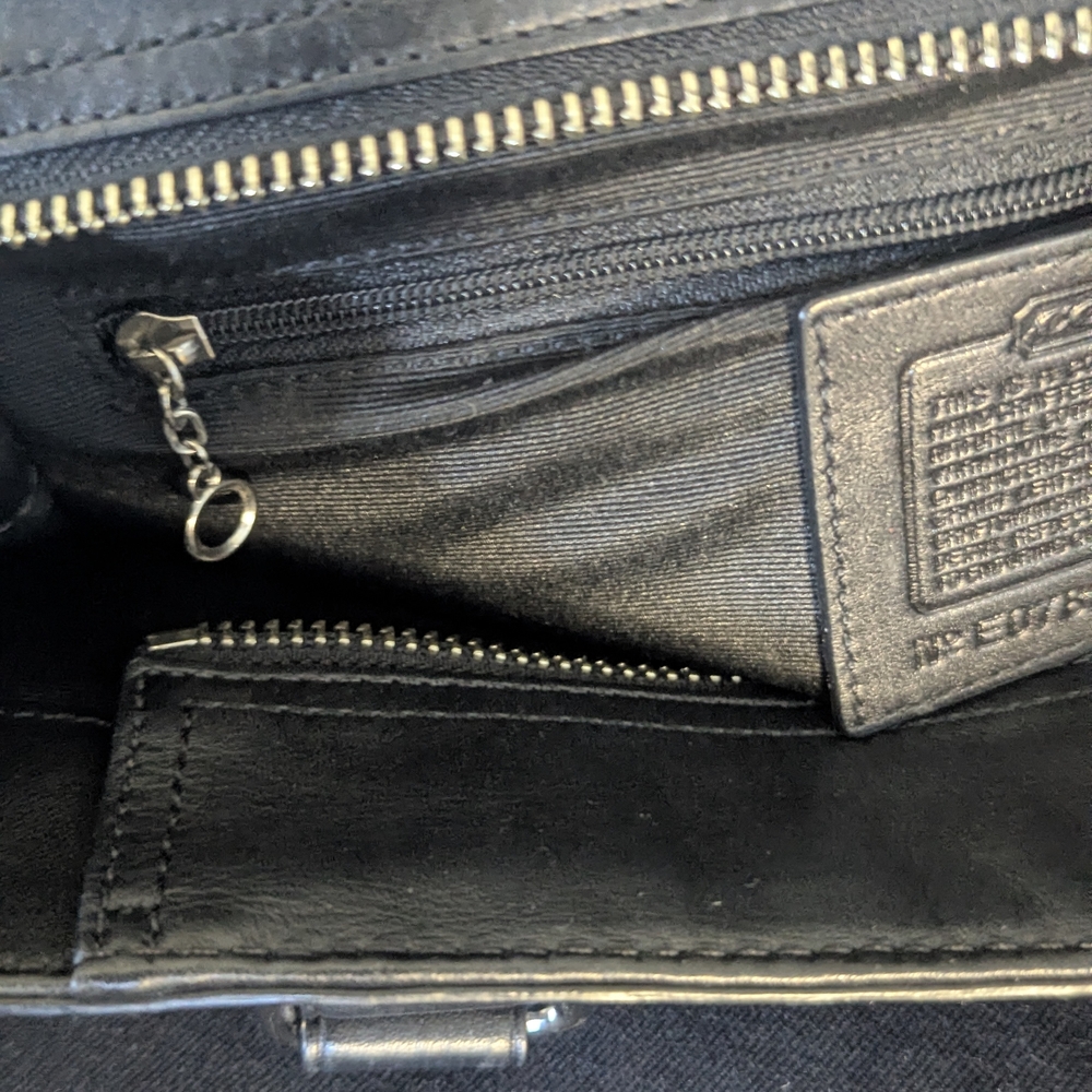 Coach  Black Leather Shoulder Bag Horsebit Vintage Authentic - Picture 5 of 13